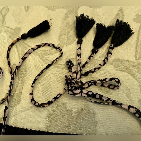 American Eagle Outfitters AEO Print Embroidered Tie Straps Tassel Accent XS TP - Picture 8 of 16